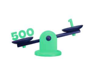 The Highest Level Of Leverage Up To 500:1